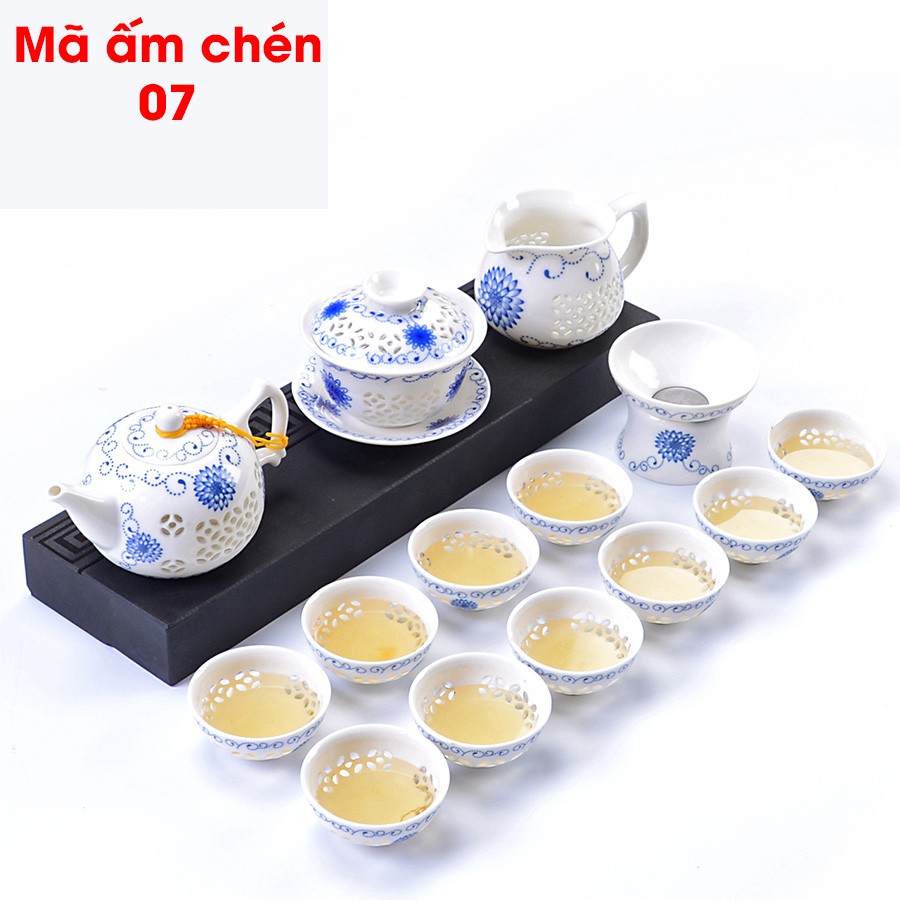 【Hàng có sẵn】Bàn trà điện thông minh đầy đủ Khay bàn, ấm chén, bếp pha trà thông minh inox 304 bản 2020 mã 02507