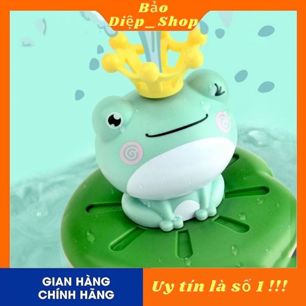 Ếch phun nước,đồ chơi nhà tắm phun nước cho trẻ nhỏ chạy bằng pin với 5 đầu phun thay đổi.