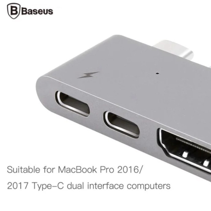 Sản Phẩm  Bộ Hub chuyển đổi 5 trong 1 dành cho Macbook Pro nhãn hiệu Baseus CAHUB-B0G .