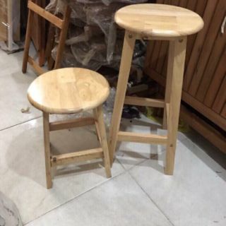 GHẾ ĐÔN GỖ CAO 70CM