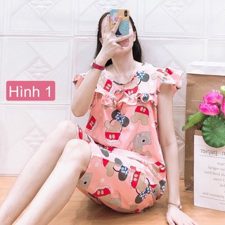 Bộ lửng kate lụa mềm bông nhí ( kèm clip cận vải)