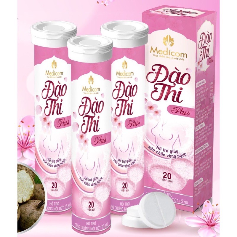 [ Chính hãng] Viên sủi nở ngực Đào Thi