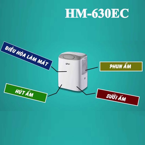 Máy Hút Ẩm Kết Hợp Điều Hòa Không Khí FujiE HM-630EC (Công suất hút ẩm 30lit/ngày)