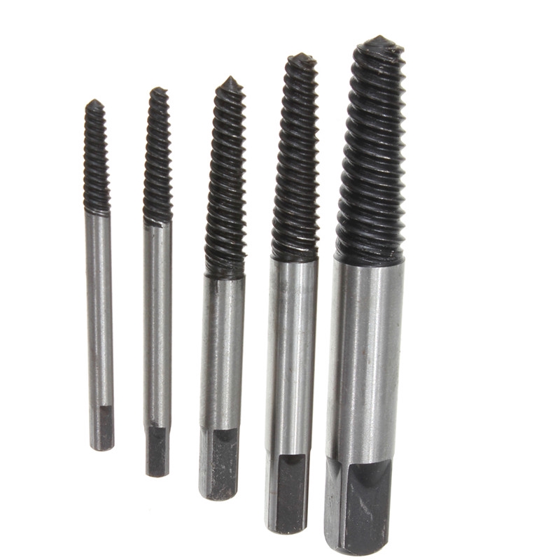 Set 1 Bộ 5 Đầu Mũi Khoan Thép 3Mm-18mm Dùng Để Gỡ Đinh Ốc