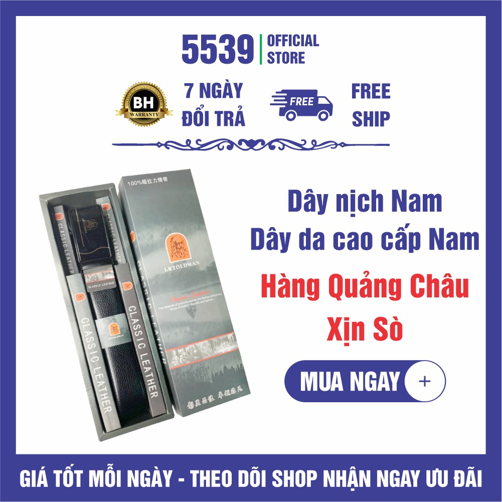 Thắt lưng, dây nịch nam, dây da cao cấp khóa tự động, nhiều mẫu lựa chọn có video sản phẩm - Shop 5539