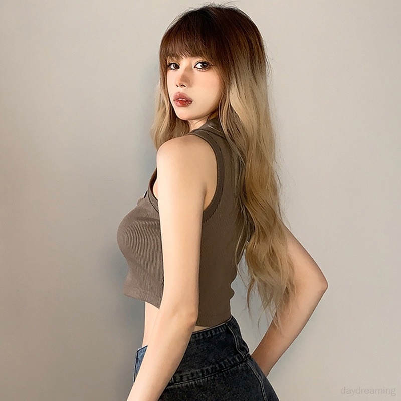 Áo Tank Top Không Tay Dáng Ôm Phong Cách Thời Trang Retro Dành Cho Nữ