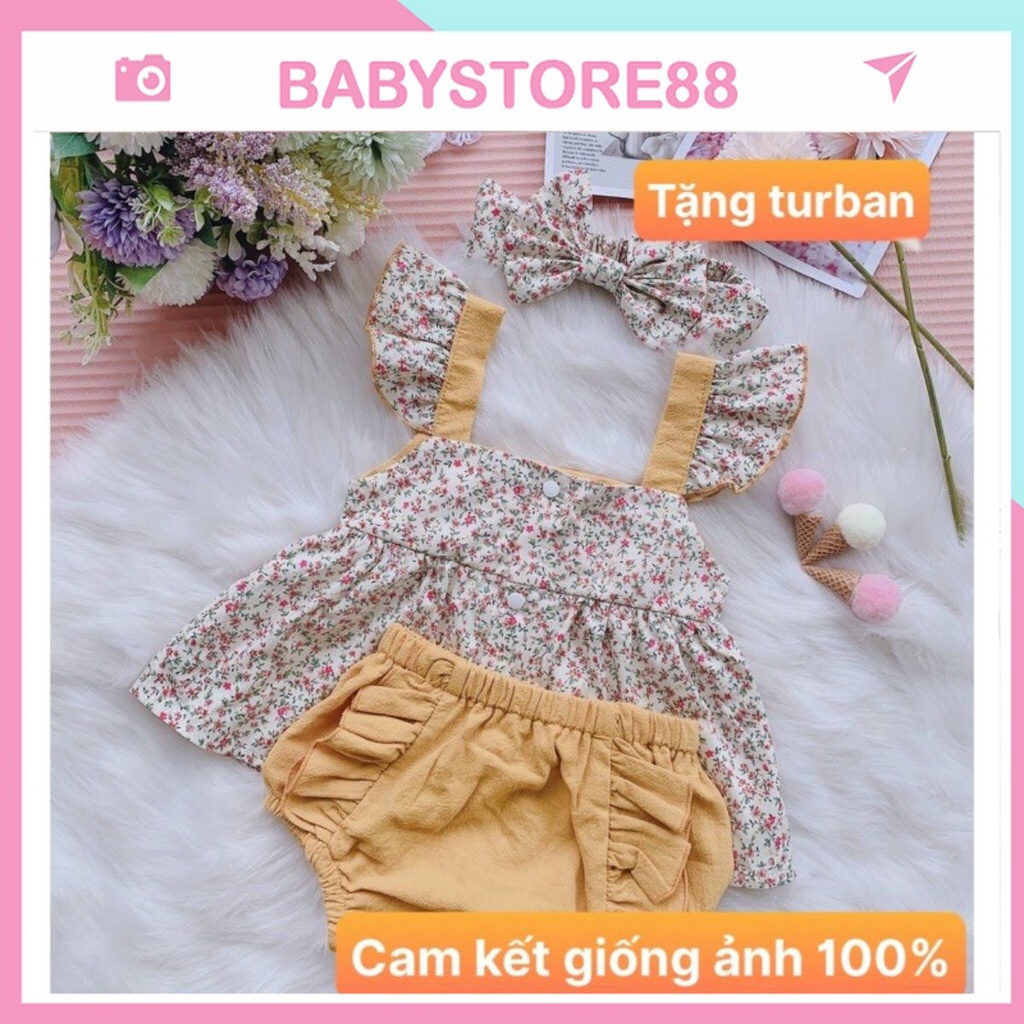 Set váy thiết kế cao cấp bộ sơ sinh cho bé gái V9 thời trang cho bé BABYSTORE88