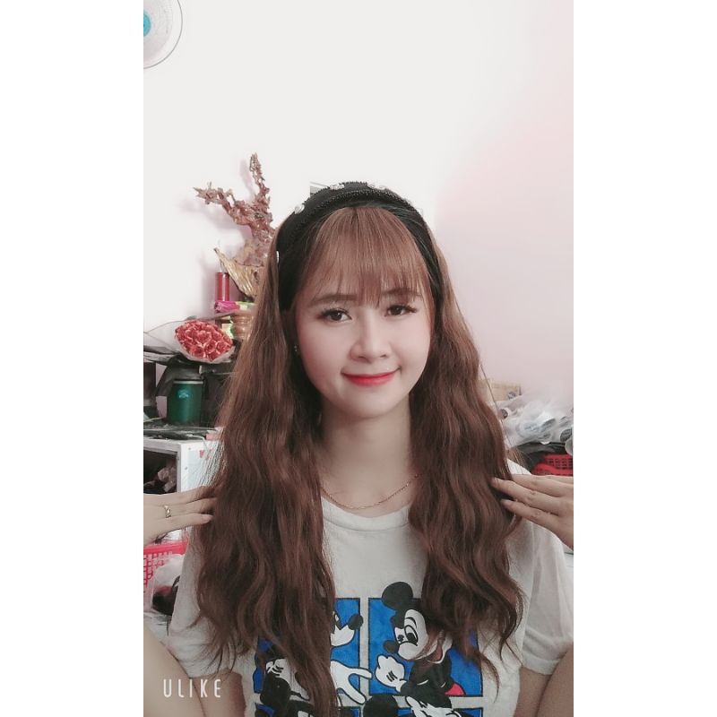 tóc giả đính cài sóng (bdo bang to)