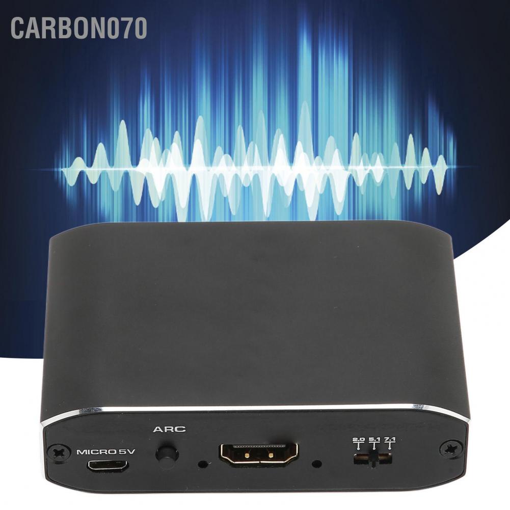 Carbon070 Carbon070 Giao diện đa phương tiện HD Bộ tách âm thanh 4K ở tần số 60Hz 3 đầu ra Hỗ trợ chuyển đổi ARC cho PC Xbox TV