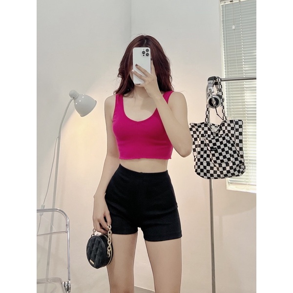 crop 2 dây nhiều màu (Ảnh/ clip shop chụp)