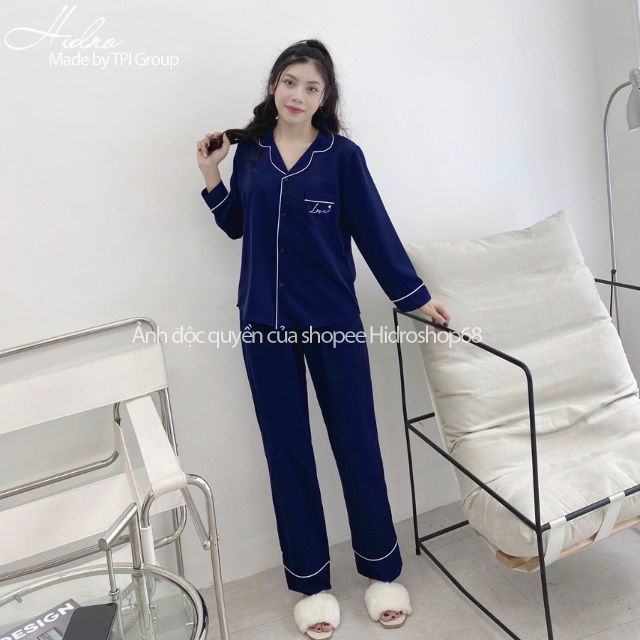 Bộ Pijama Lụa Dài Tay Thiết Kế Cao Cấp Chất Mềm Mịn Không Nhăn | BigBuy360 - bigbuy360.vn