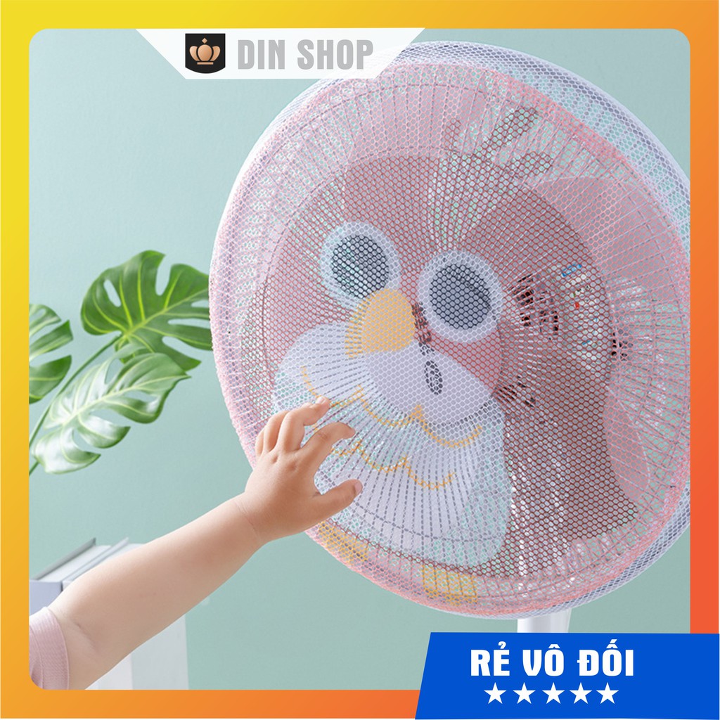 Lưới Bọc Quạt An Toàn Cho Bé 💖FREESHIP💖 Túi Lưới Vải Che Quạt Bảo Vệ Bé