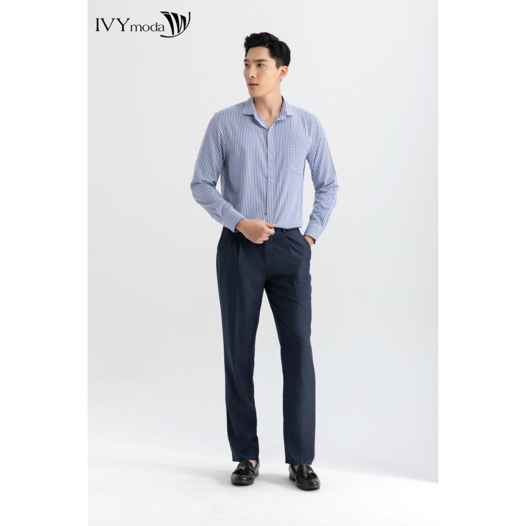 Quần dài nam Regular cạp 2 khuy IVY moda MS 22E2922