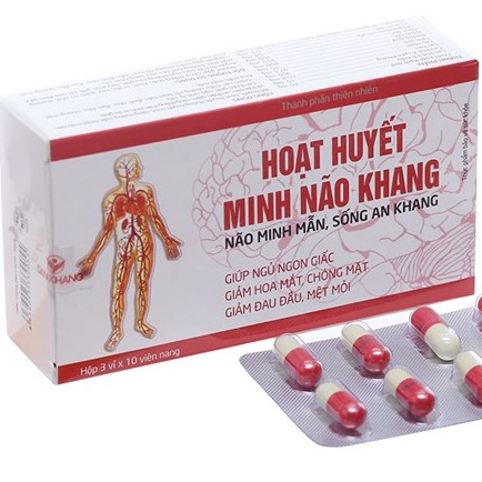 Hoạt huyết Minh Não Khang viên uống – Hỗ trợ lưu thông máu, an thần (Hộp 30 viên)