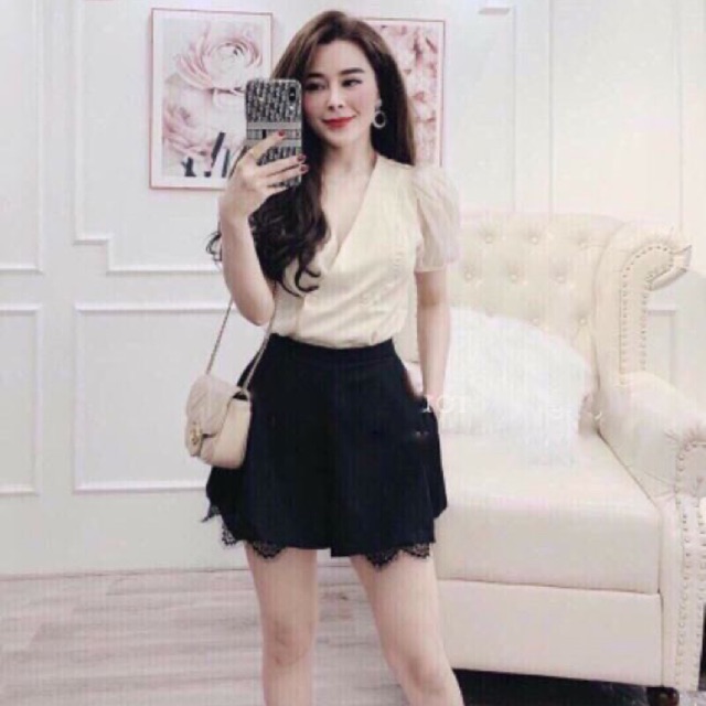 QUẦN GIẢ VÁY CHÂN REN