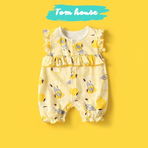 Bộ Body Đùi Tiểu Thư Họa Tiết Dễ Thương Hè Cho Bé Gái Sơ Sinh 𝟐𝟕𝐁𝐃𝐃𝐔