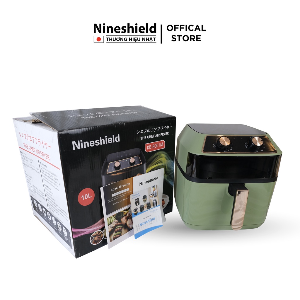 Nồi Chiên Không Dầu Nineshield 10L KB-8001M