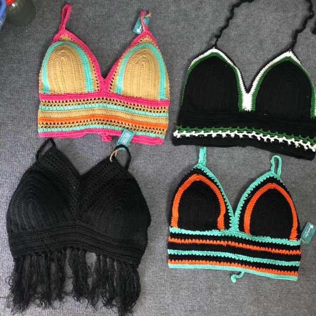 Áo bikini len móc cực xinh hình thật | BigBuy360 - bigbuy360.vn