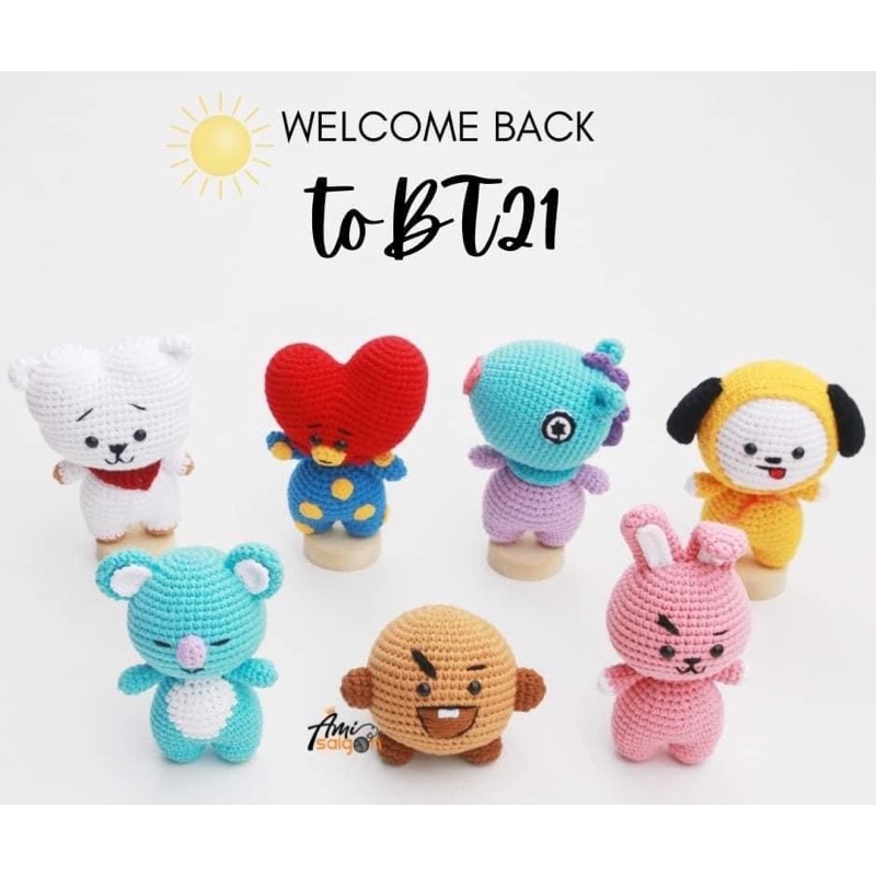 Móc Khoá Len BTS