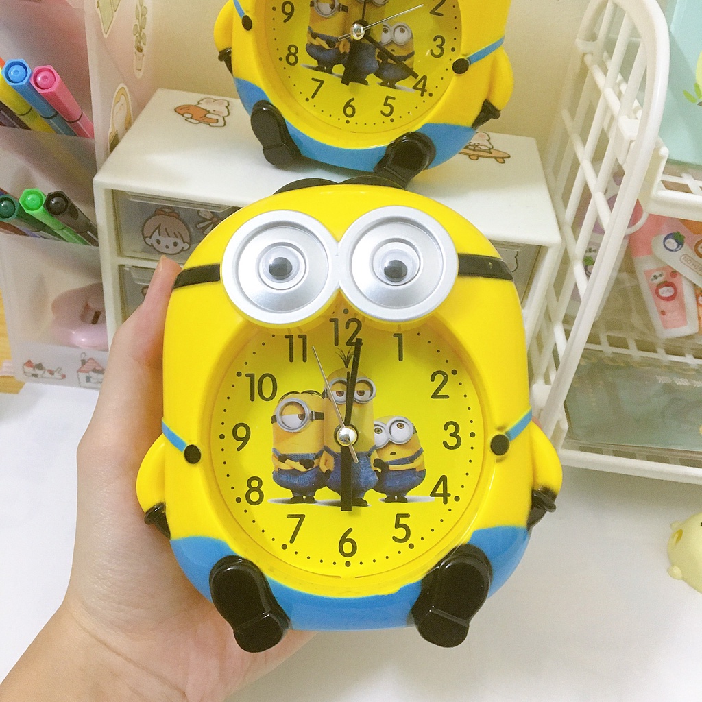 (Sỉ cực rẻ) (Có Video) ĐỒNG HỒ BÁO THỨC ĐỂ BÀN KẺ TRỘM MẶT TRĂNG MINION - ĐỒNG HỒ ĐỂ BÀN BÁO THỨC