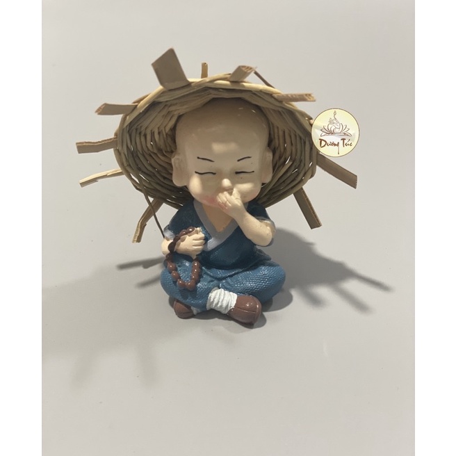 Bộ Tượng Bốn Chú Tiểu tứ không đội nón rơm dễ thương