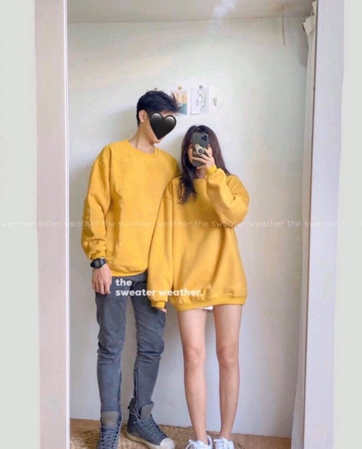 Áo Tay Dài Color Hoodie hàng nhập quảng châu đủ màu chất vải ni lót lông dày from chuẩn from rộng - áo couple áo đôi