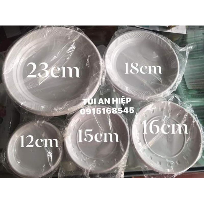 Đĩa nhựa (50 đĩa 1 gói)| Disposable plastic plates