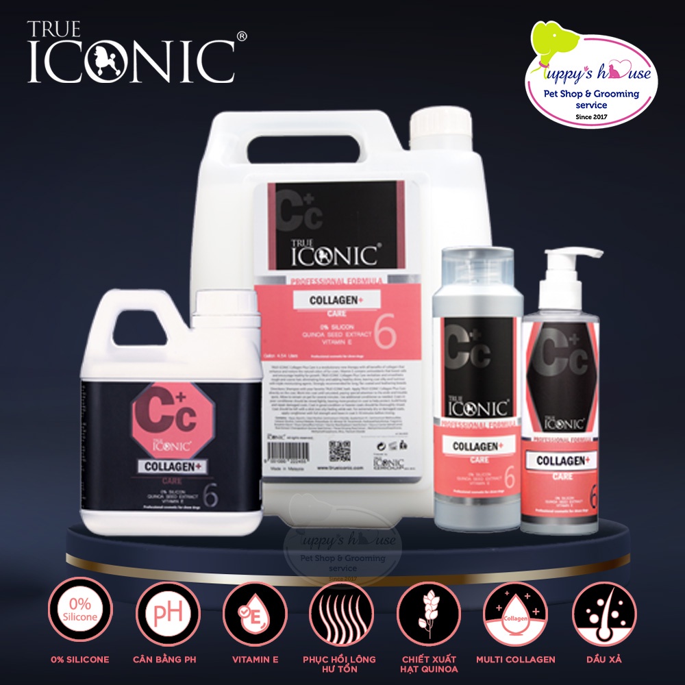 True Iconic_Dầu xả dưỡng lông_ Collagen+ Care dành cho chó_chai 250ml