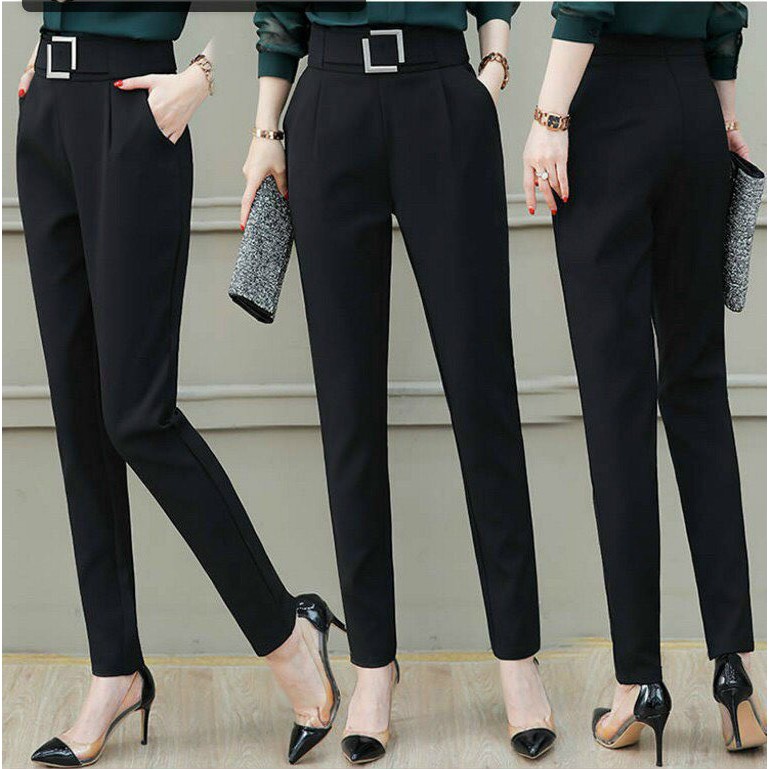 Siêu Phẩm Quần Tây Mẫu Quần Baggy Nữ Cạp Cao Đai Vuông | BigBuy360 - bigbuy360.vn