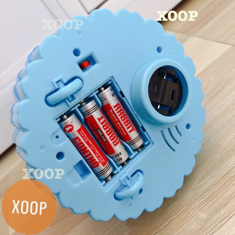 Đồ chơi ! Đô rê mon có nhạc đèn xoay 360 có tay cầm cho bé