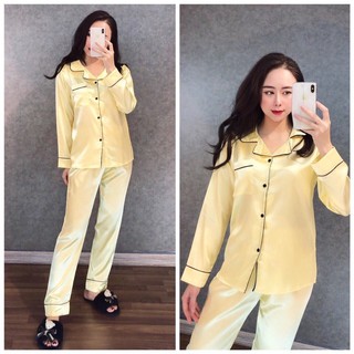 Bộ pijama nữ tay dài quần dài