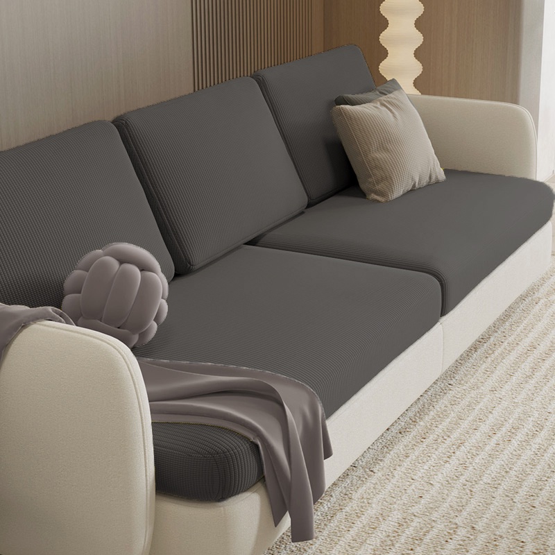 Vỏ Bọc Đệm Ghế Sofa 1 / 2 / 3 / 4 Chỗ Ngồi Bằng Lông Cừu Dày Co Giãn Trang Trí Phòng Khách