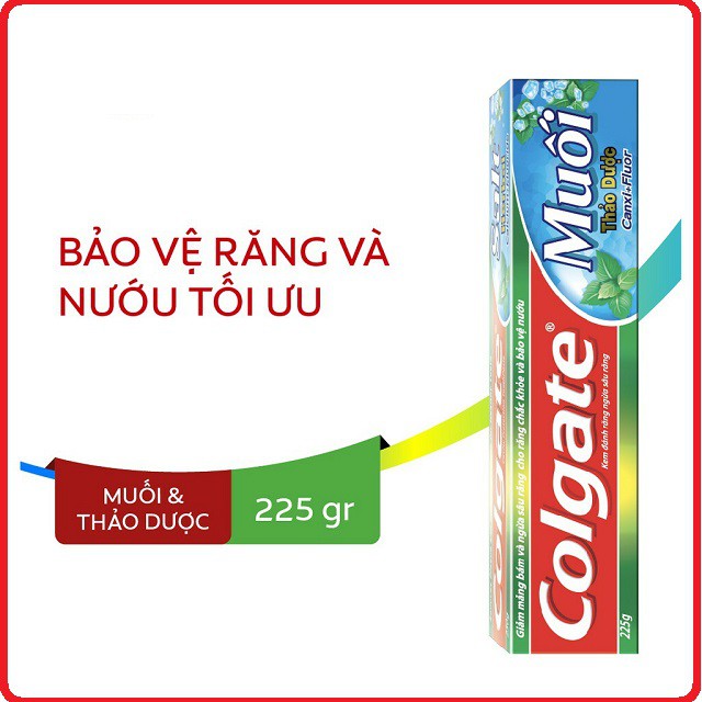 Kem Đánh Răng Colgate Herbal Salt Muối Thảo Dược 225g