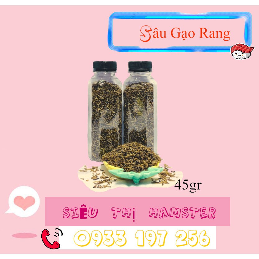 Sâu Gạo Rang-Thức Ăn Hamster Chỉ 15k-Đồ Ăn Cho Hamster Bổ Sung Đạm