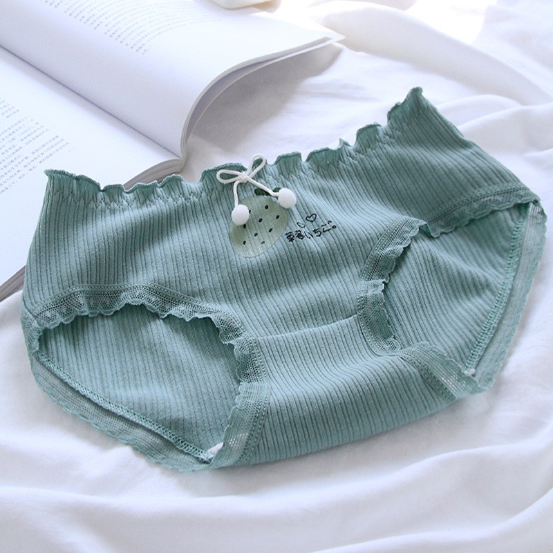  Quần Lót Nữ Cotton Chất Đẹp Dâu Xanh Green | WebRaoVat - webraovat.net.vn