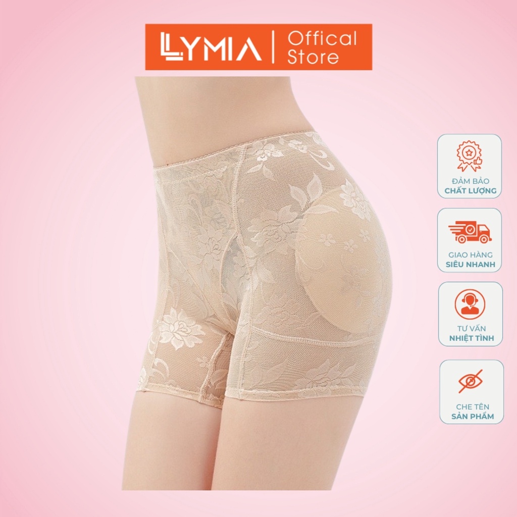 Quần đùi độn mông và hông LYMIA phối ren đa năng 2in1