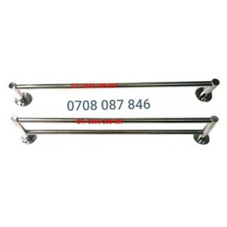 Thanh treo khăn inox 201, inox 304 - máng khăn đơn/đôi - vắt khăn inox