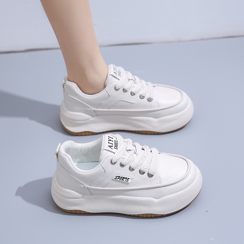 Ielgy Giày Sneaker Thoáng Khí Nâng Chiều Cao Đường Phố Cho Nữ