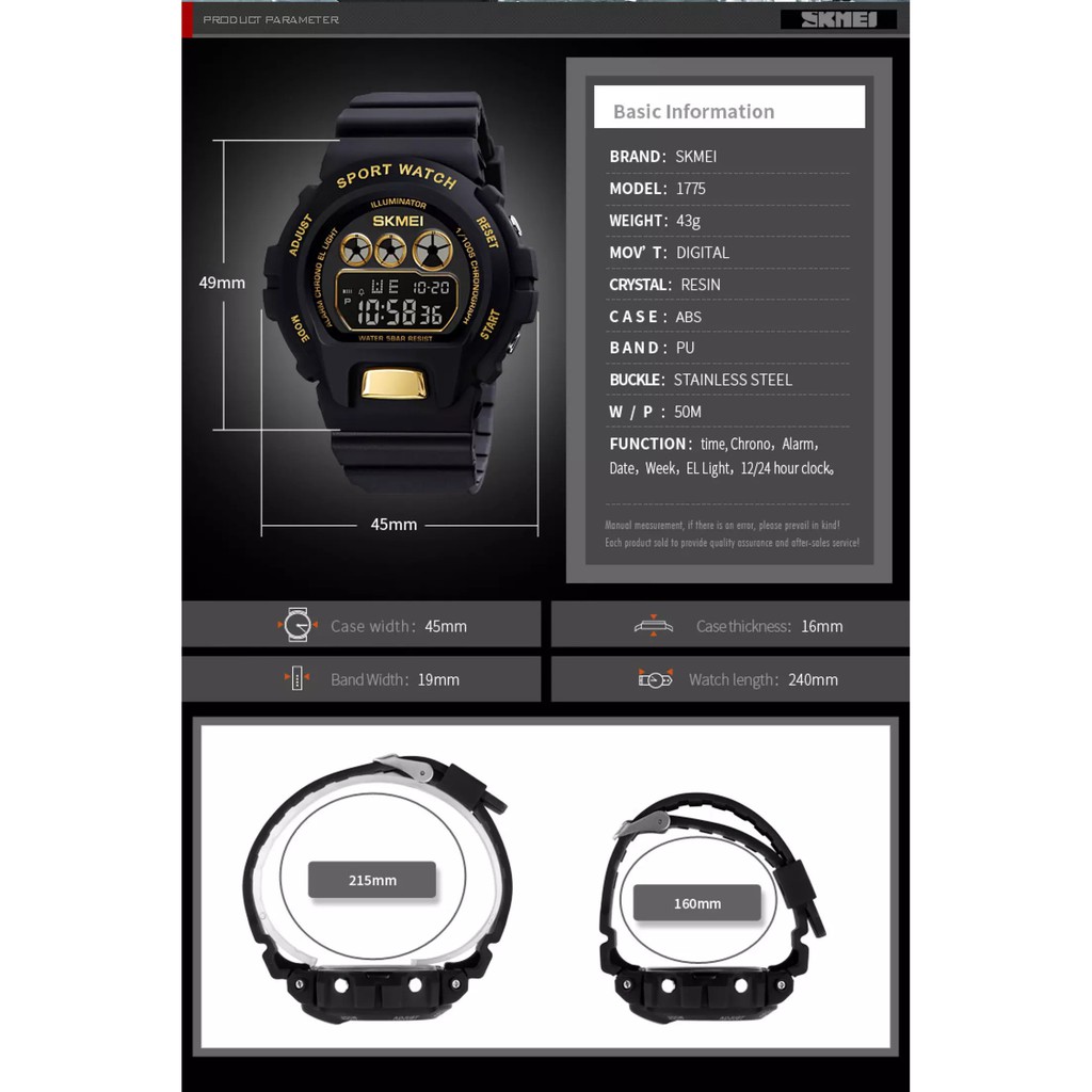 ( Giá Sỉ ) Đồng hồ thời trang Nam, Nữ Sport điện tử full chức năng SKMEI | BigBuy360 - bigbuy360.vn