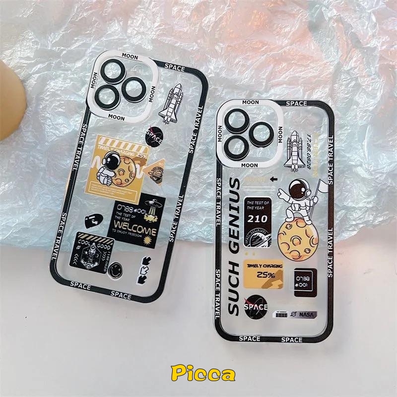 Ốp Điện Thoại Trong Suốt In Logo NASA Cho IPhone 11 14 13 12 Pro MAX 7 8 Plus 11 14 XR 6 6s Plus X XS MAX SE 2020