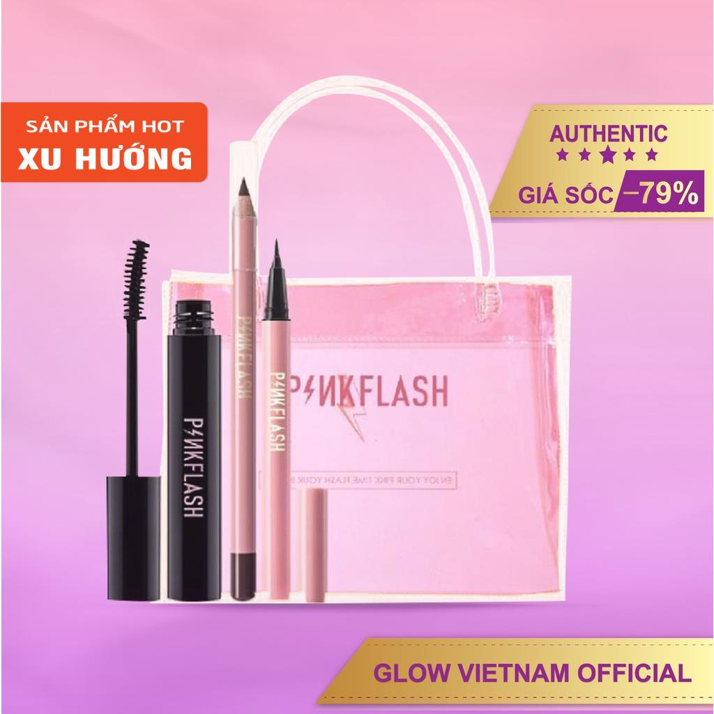 Bộ Kit Trang Điểm 3 Món Mắt Mày Mi Cao Cấp Tiện Lợi Pinkflash - Glow Vietnam