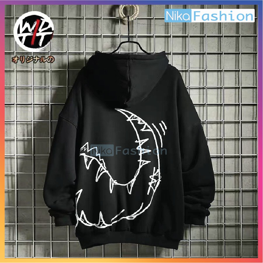 Nikafashion Áo Hoodie Nón Unisex Nam Nữ Chất Vải Nỉ Freesize 1 kích cỡ Form Dáng Rộng Dưới 65kg Mặc Đẹp K. L.O.N.G | BigBuy360 - bigbuy360.vn