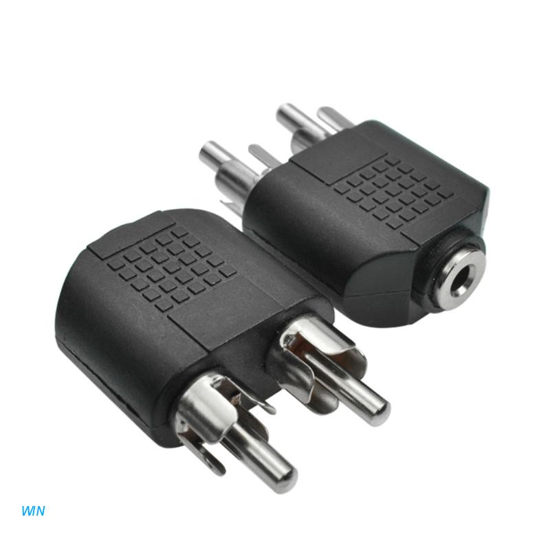 Set 2 đầu chuyển đổi âm thanh 3.5mm sang 2RCA chuyên dụng