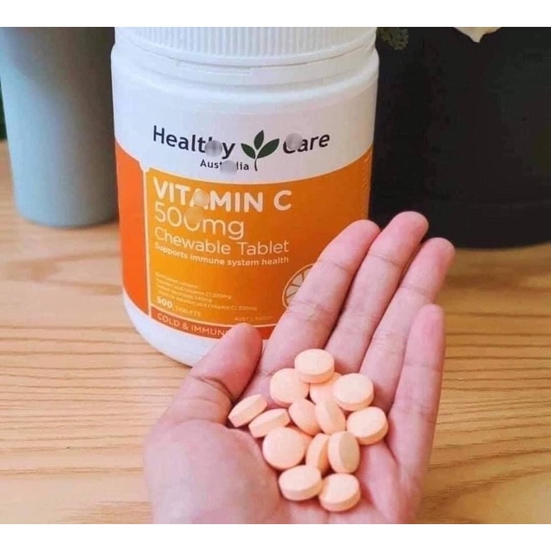 Viên Ngậm Healthy Care Vitamin C 500g 500 Vien - Úc