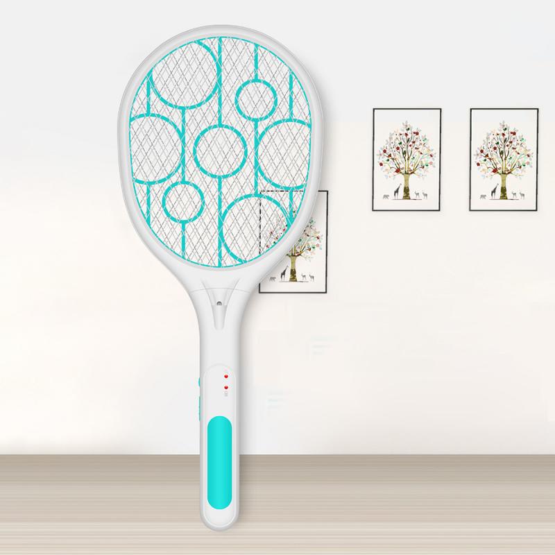 ☃Pin mùa hè Năng lượng điện Fly Swatter Điện Máy xua đuổi côn trùng bọ Zapper Vợt không dây Tay cầm dài Máy diệt muỗi ch