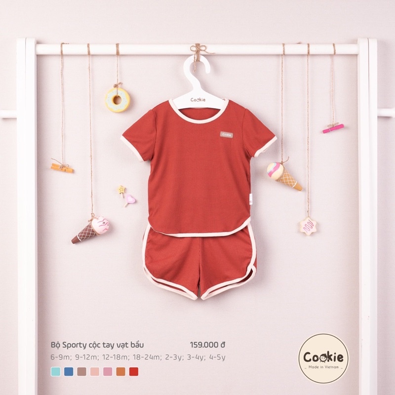 Cookie - Bộ sporty cộc tay vạt bầu CK0502