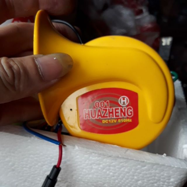 Còi ngân ô tô, xe máy 12 tiếng HUAZHENG 12v,24v hàng chuẩn chính hãng