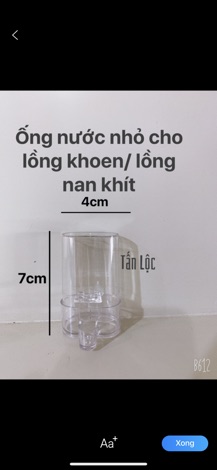 Bình Uống Cấp Tự Động - Dành Cho Chim Đủ Size