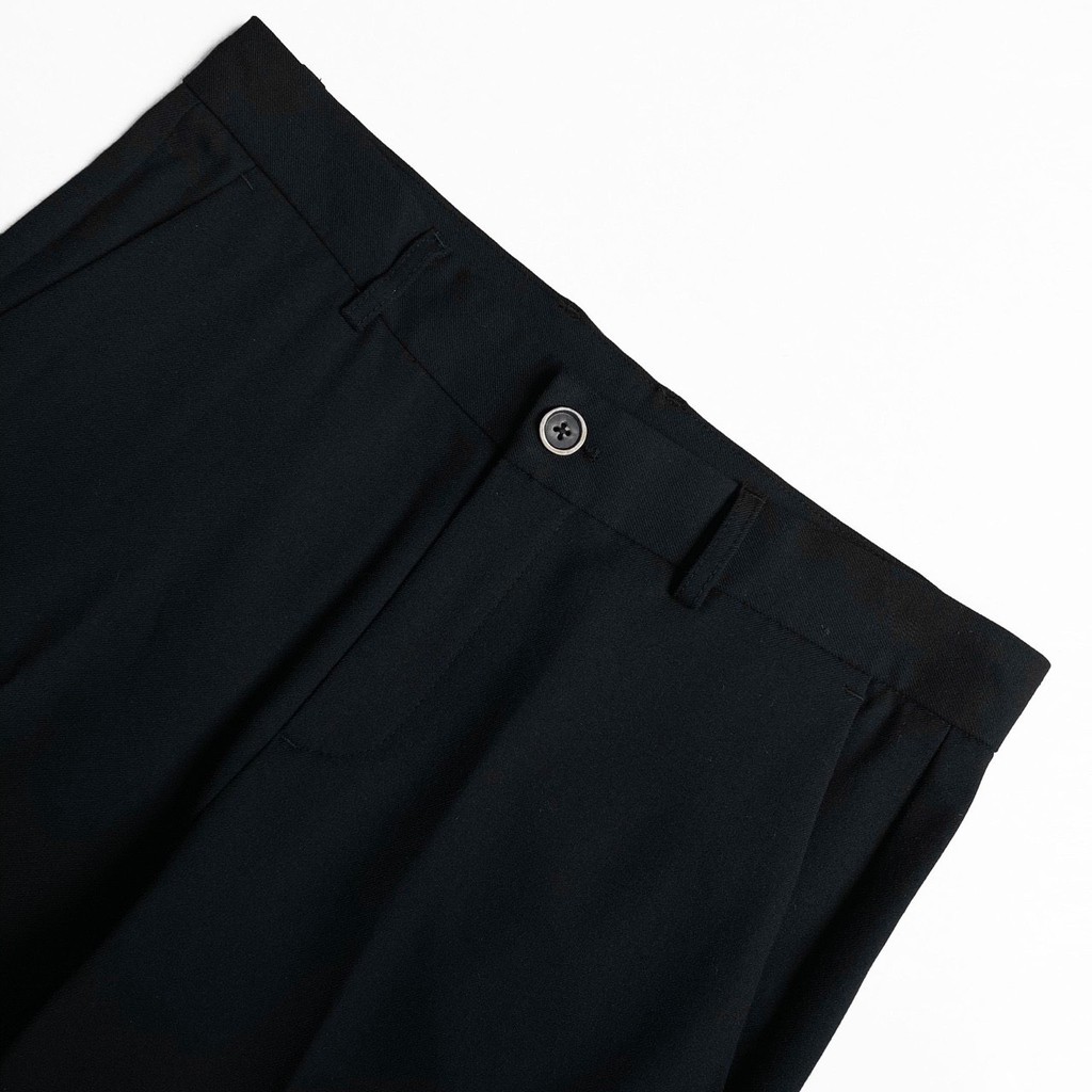 Quần tây âu đen trơn form đứng phong cách lịch lãm body | Mr.Tee | BigBuy360 - bigbuy360.vn