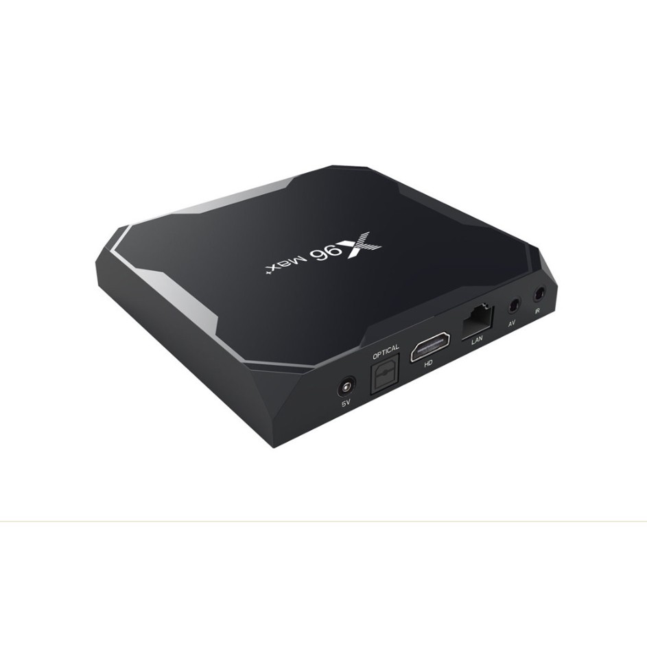 Android TV Box X96 MAX+ Android TV 9, CPU S905X3, Ram 2GB, bộ nhớ 16GB, Wifi 2 băng tần 2.4/5GHz, hỗ trợ 4K, giá tốt